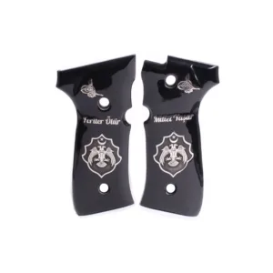 Beretta 92 Fs Sarı Metal Akrilik Tabanca Kabzesi (Özelleştirilebilir)