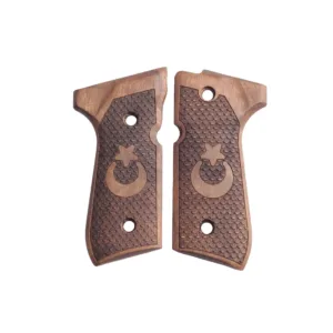 Beretta 92 Fs Ahşap Tabanca Kabzesi