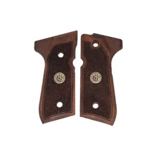 Beretta 92 Fs Sarı Metal Ahşap Tabanca Kabzesi