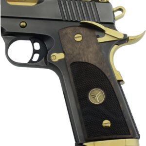 Yavuz 1911 Sarı Metal Kurt Brown Ceviz Ahşap Silah Kabze