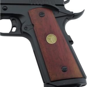 Yavuz 1911 Sarı Metal Kurt Burgundy Ceviz Ahşap Silah Kabze