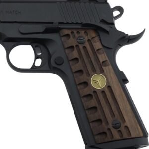 Yavuz 1911 Sarı Metal Kurt Brown Oluk Motif Ceviz Ahşap Silah Kabze
