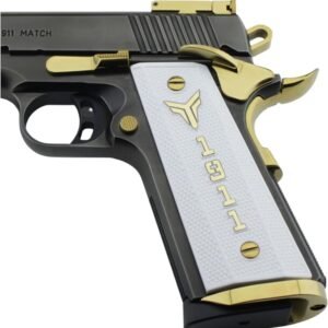Yavuz 1911 Sarı Metal Kurt 1911 Beyaz Akrilik Silah Kabze