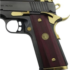 Yavuz 1911 Sarı Metal Kurt Purple Ceviz Ahşap Silah Kabze